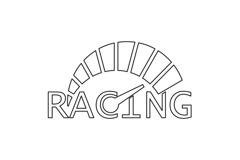 speedometer-logo-outline-style