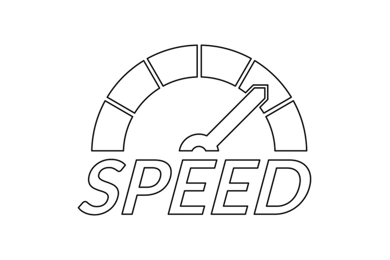 speedometer-design-logo-outline-style