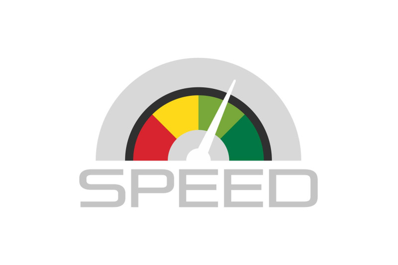 trendy-speedometer-logo-flat-style