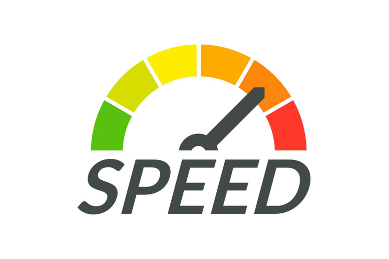 speedometer-design-logo-flat-style
