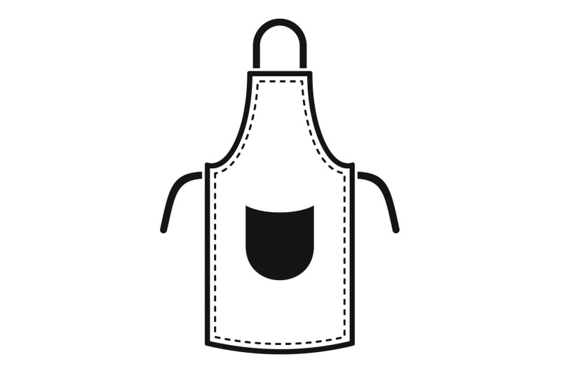 leather-apron-icon-simple-style
