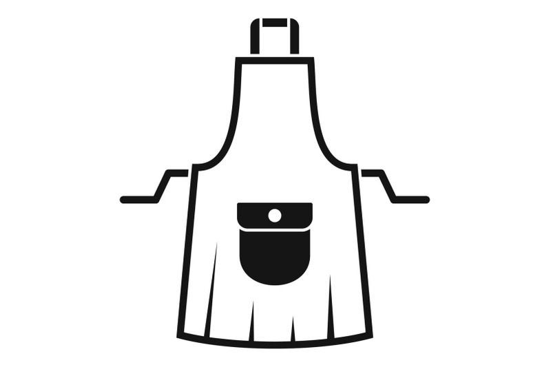 housewife-apron-icon-simple-style