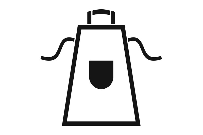 bbq-apron-icon-simple-style