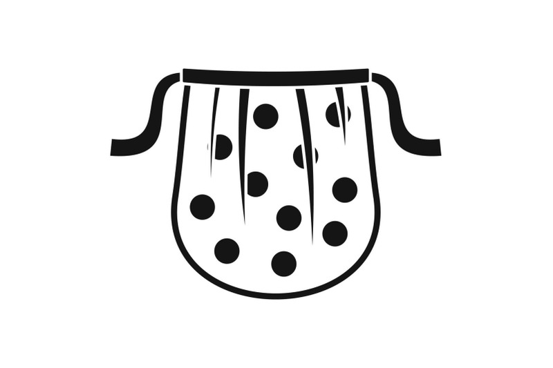 kid-apron-icon-simple-style