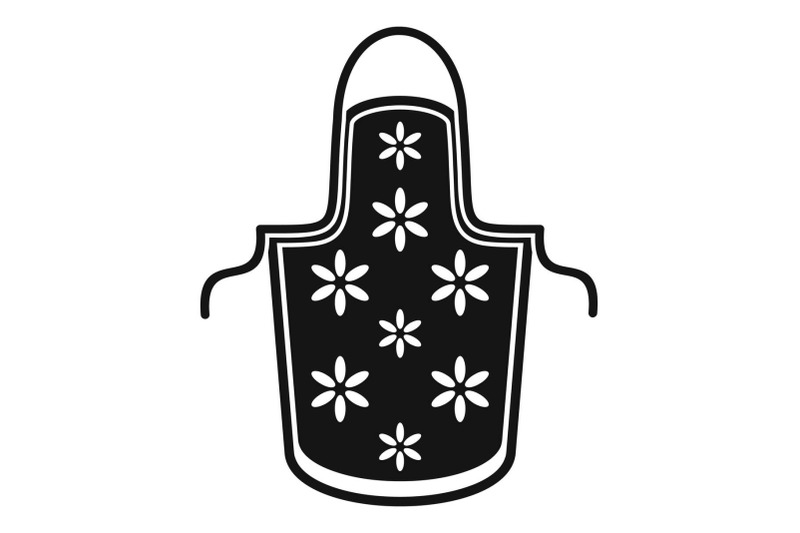 flower-apron-icon-simple-style