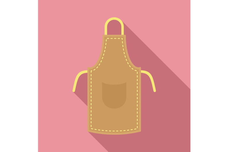 leather-apron-icon-flat-style