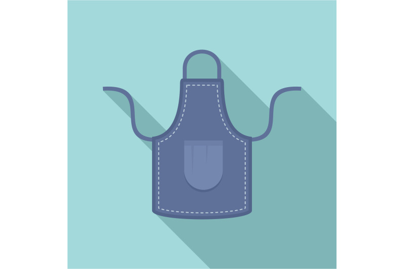 jeans-apron-icon-flat-style