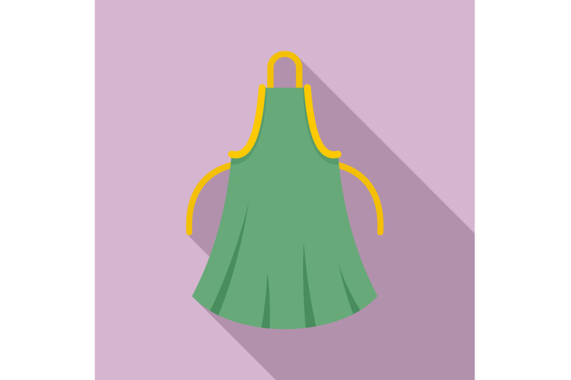 woman-apron-icon-flat-style