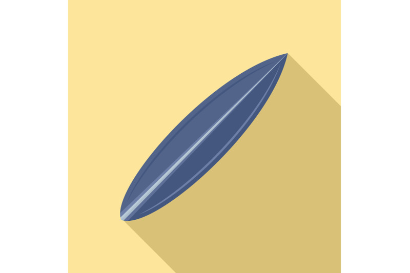 blue-surfboard-icon-flat-style