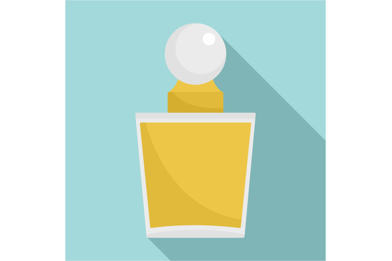 french-perfume-icon-flat-style