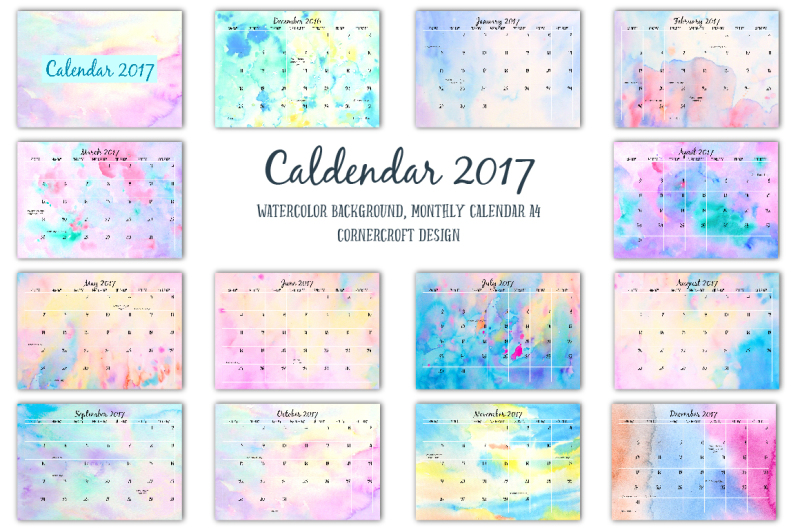 2017-calendar-watercolor-texture