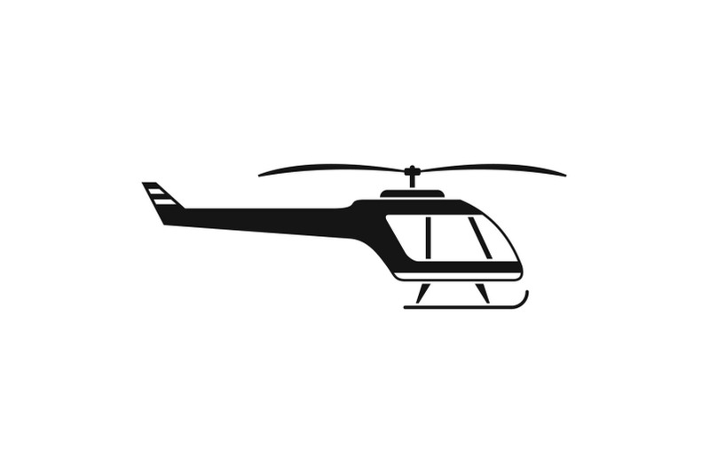small-helicopter-icon-simple-style