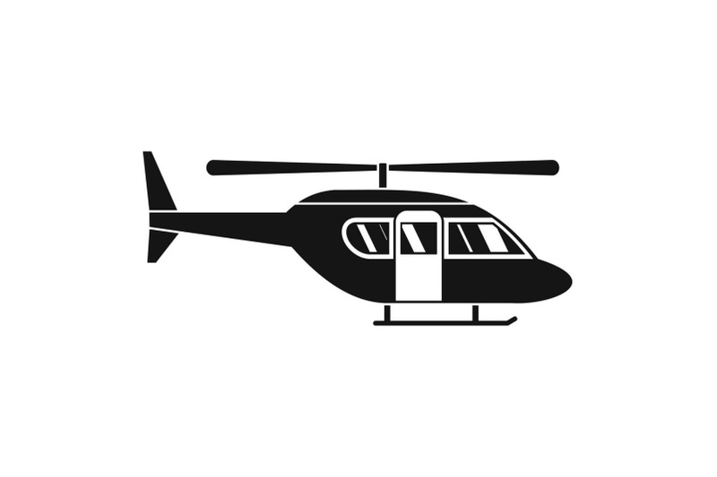 city-helicopter-icon-simple-style