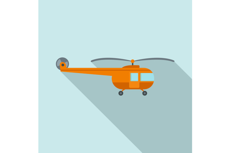 transport-helicopter-icon-flat-style