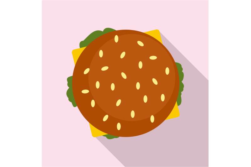 top-view-hamburger-icon-flat-style