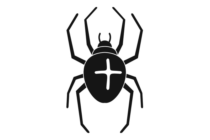 cross-spider-icon-simple-style