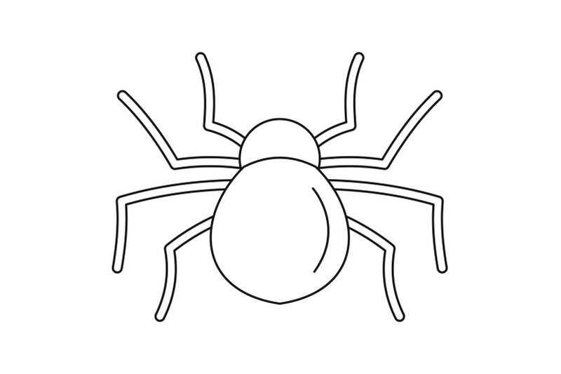 female-mouse-spider-icon-outline-style