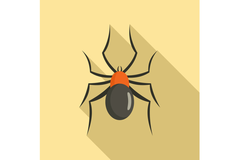 male-mouse-spider-icon-flat-style