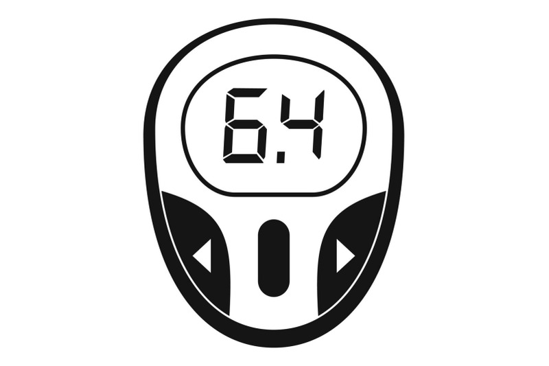 glucose-meter-icon-simple-style