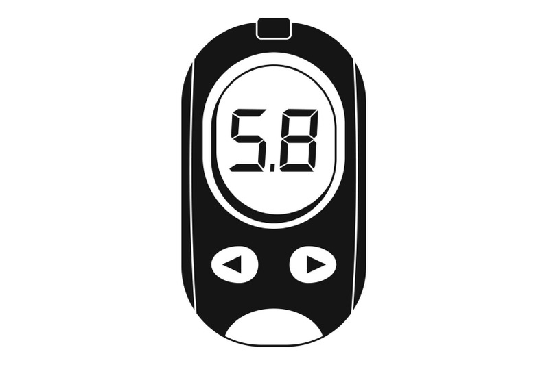 blood-glucose-meter-icon-simple-style