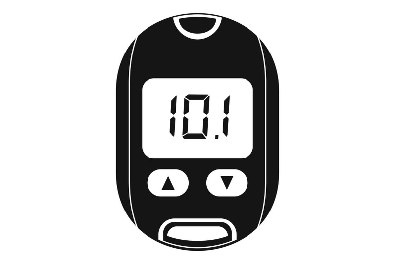 home-glucometer-icon-simple-style