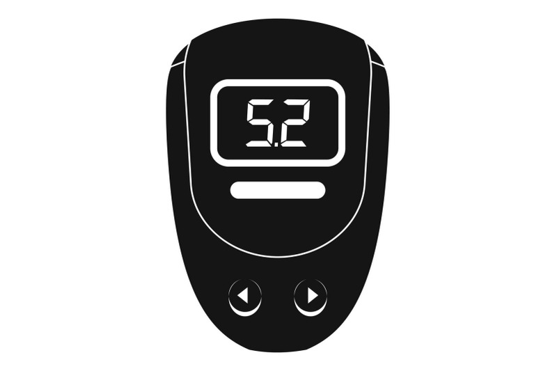 electronic-glucometer-icon-simple-style