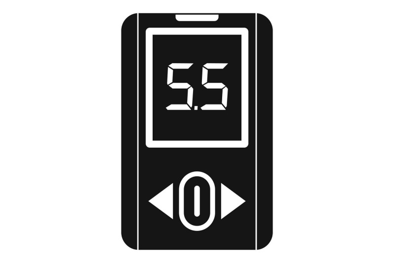 blood-glucometer-icon-simple-style