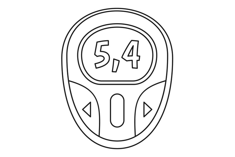 blood-glucose-meter-icon-outline-style