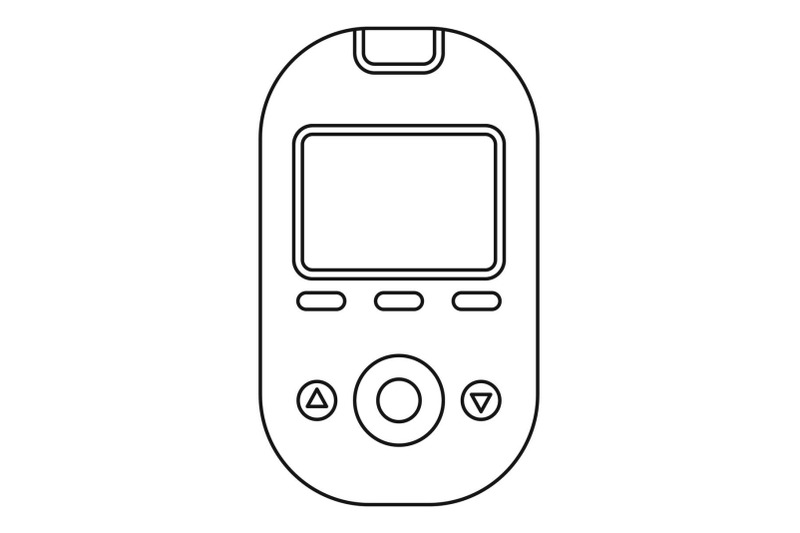 glucometer-tool-icon-outline-style