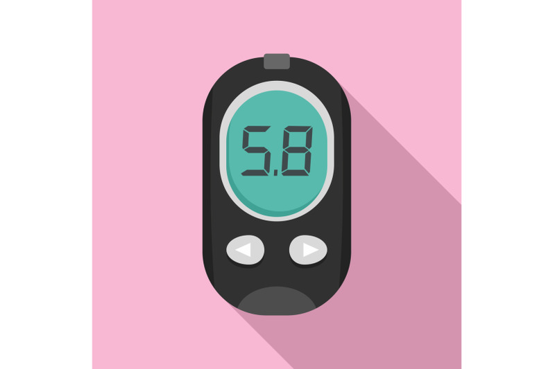 blood-glucose-meter-icon-flat-style