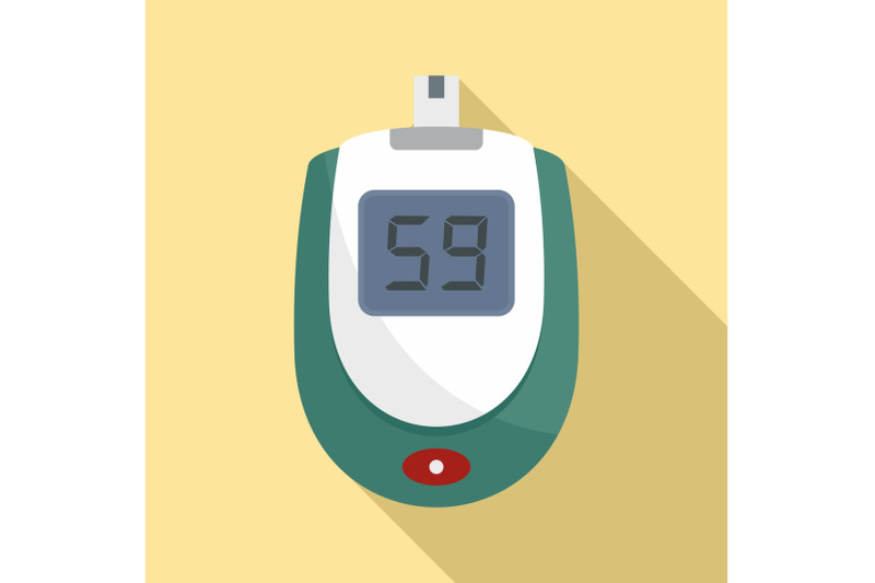 blood-glucose-level-icon-flat-style