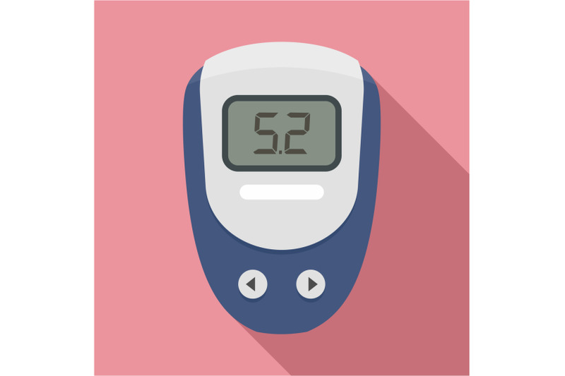 electronic-glucometer-icon-flat-style