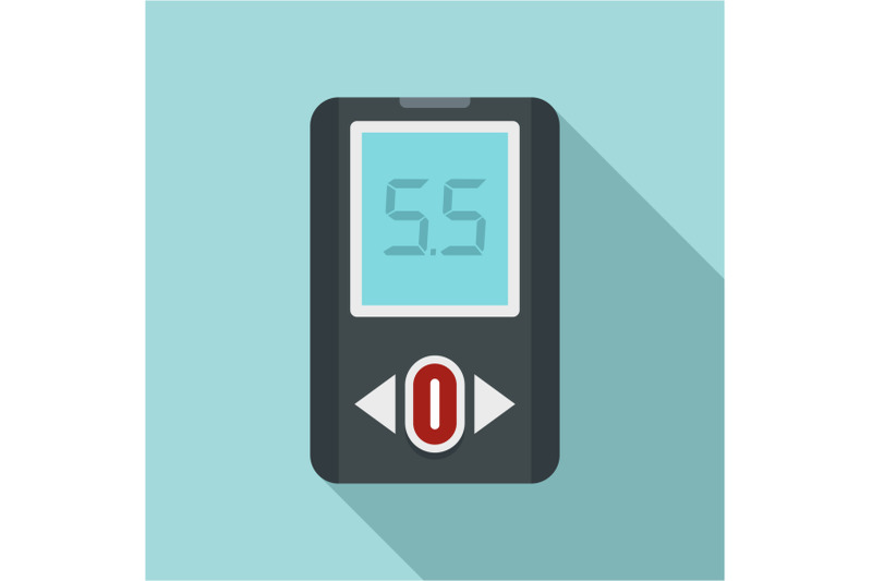 blood-glucometer-icon-flat-style