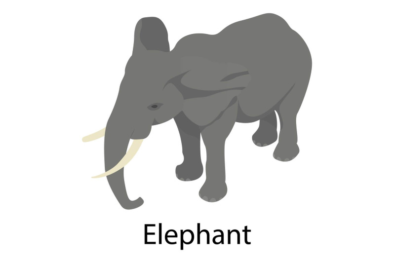 elephant-icon-isometric-style