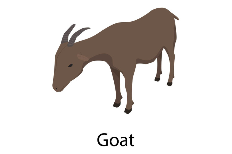 goat-icon-isometric-style