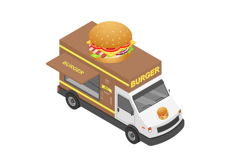 burger-truck-icon-isometric-style