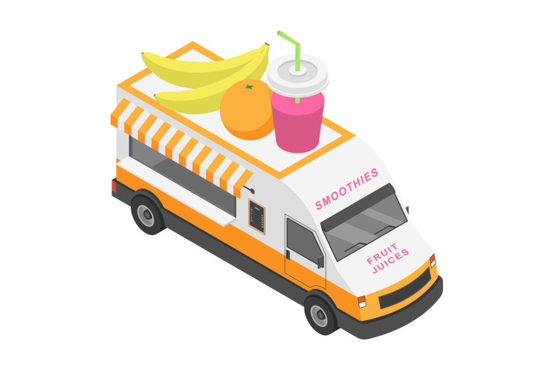 fruit-juices-truck-icon-isometric-style