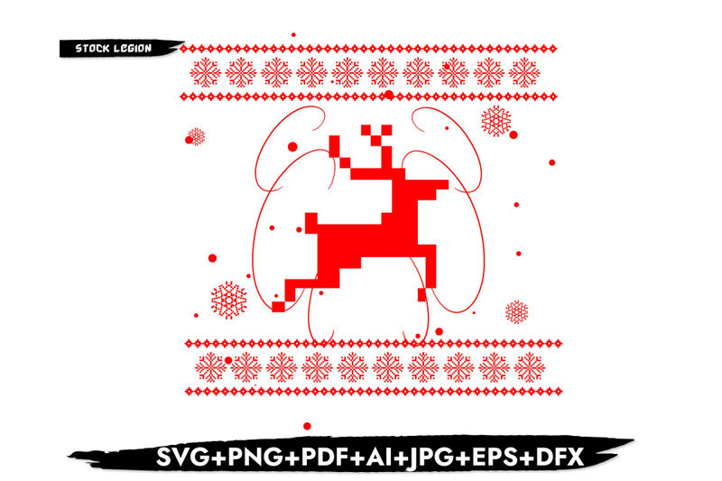 reindeer-ugly-sweater-svg