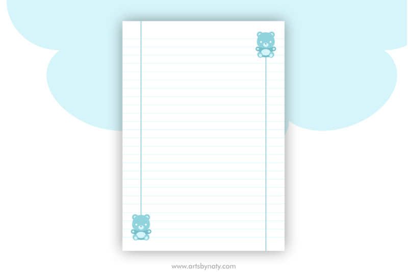 cute-printable-teddy-bear-paper-sheets