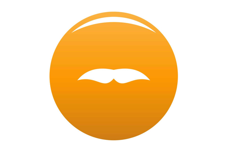 broad-mustache-icon-vector-orange