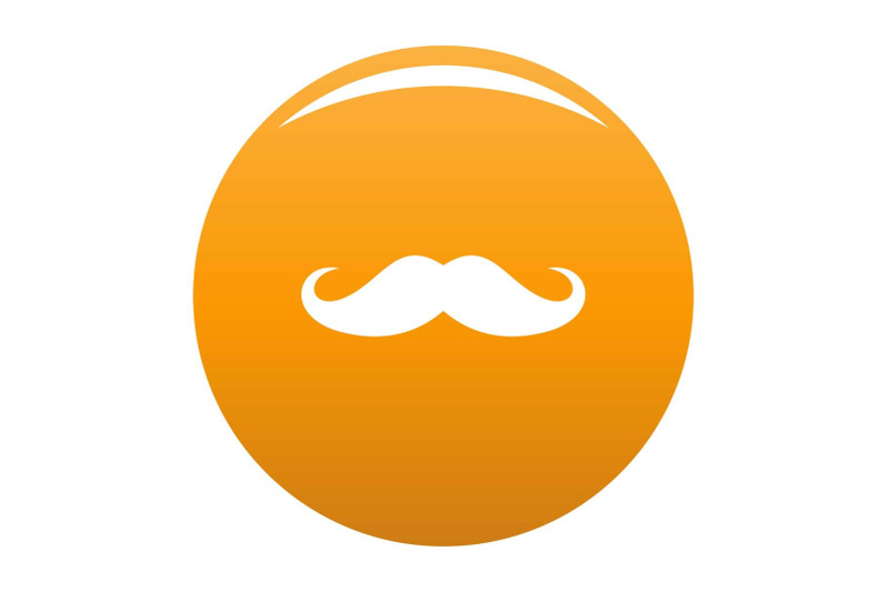 italy-mustache-icon-vector-orange