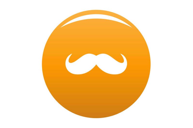 germany-mustache-icon-vector-orange