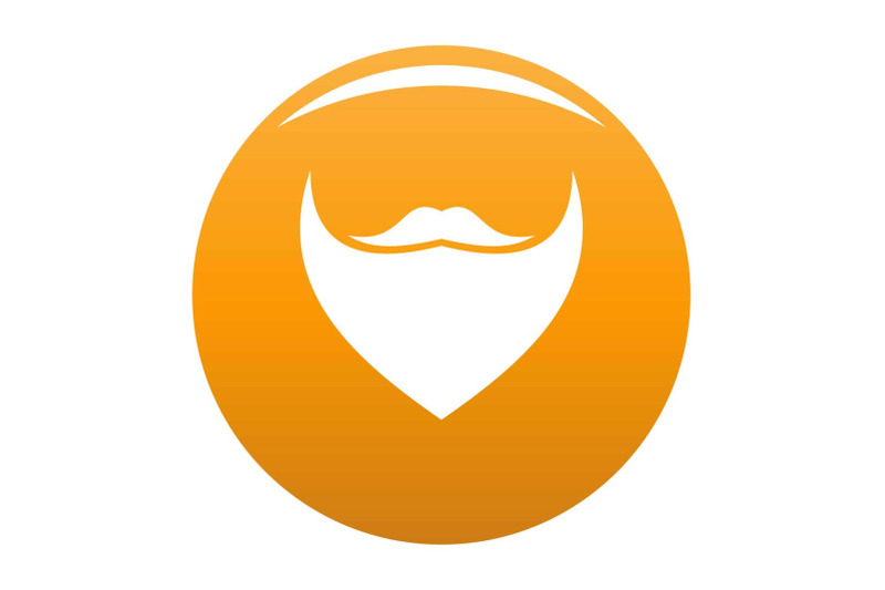 triangular-beard-icon-vector-orange