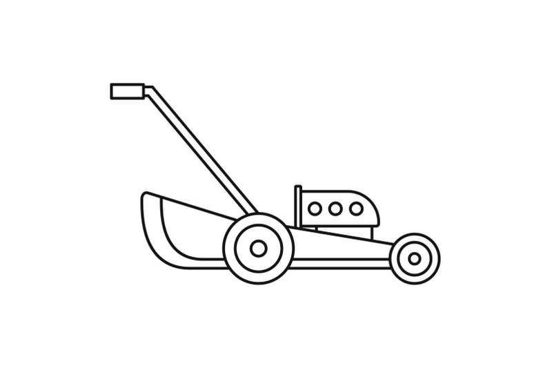 petrol-grass-cut-machine-icon-outline-style