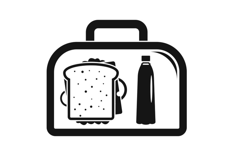 lunch-sandwich-box-icon-simple-style