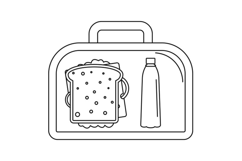 lunch-sandwich-box-icon-outline-style