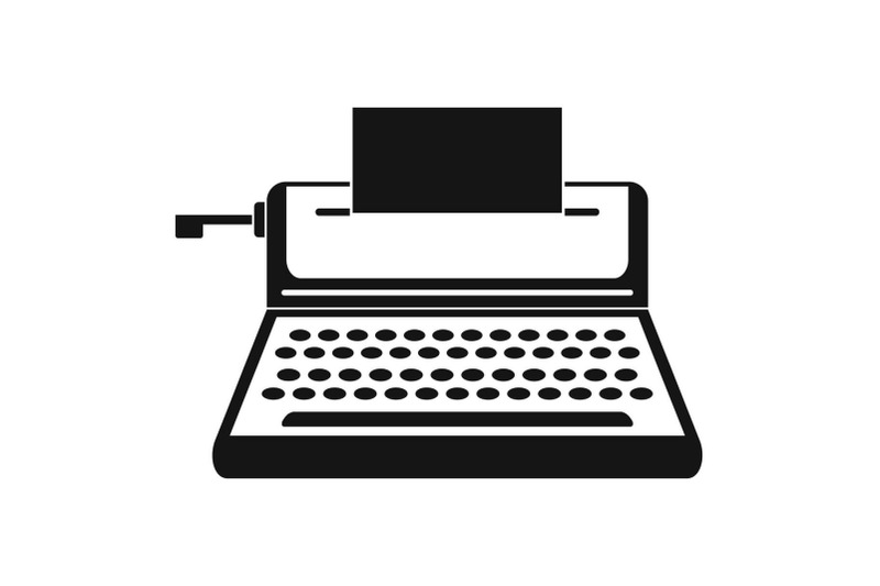 small-typewriter-icon-simple-style