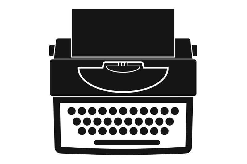 new-typewriter-icon-simple-style