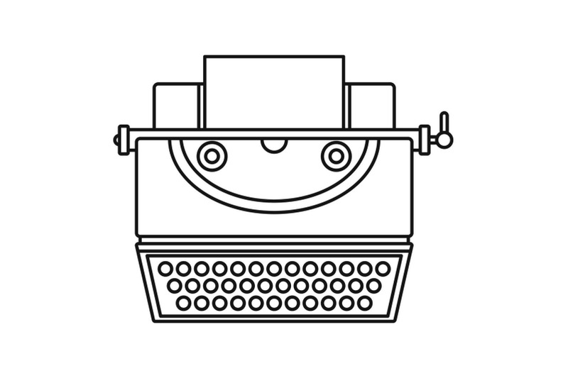 classic-typewriter-icon-outline-style