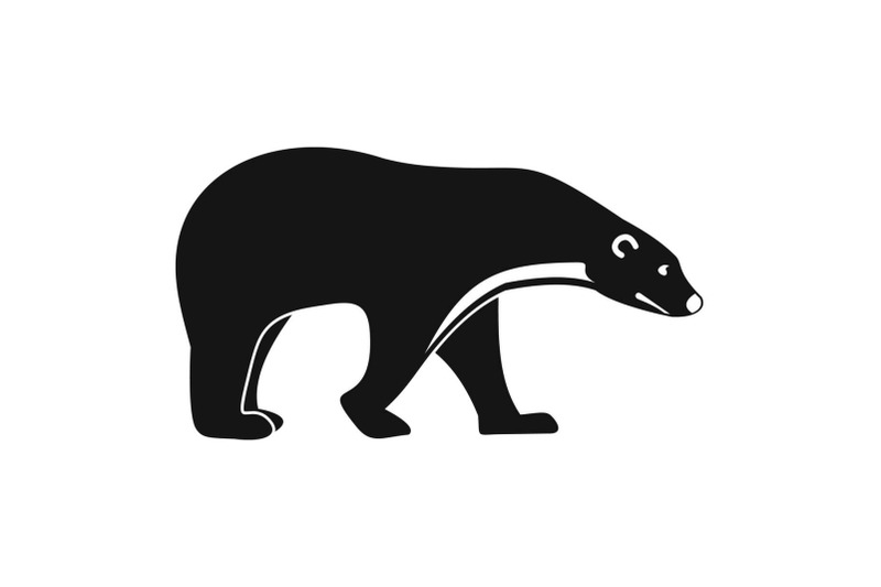 polar-bear-icon-simple-style